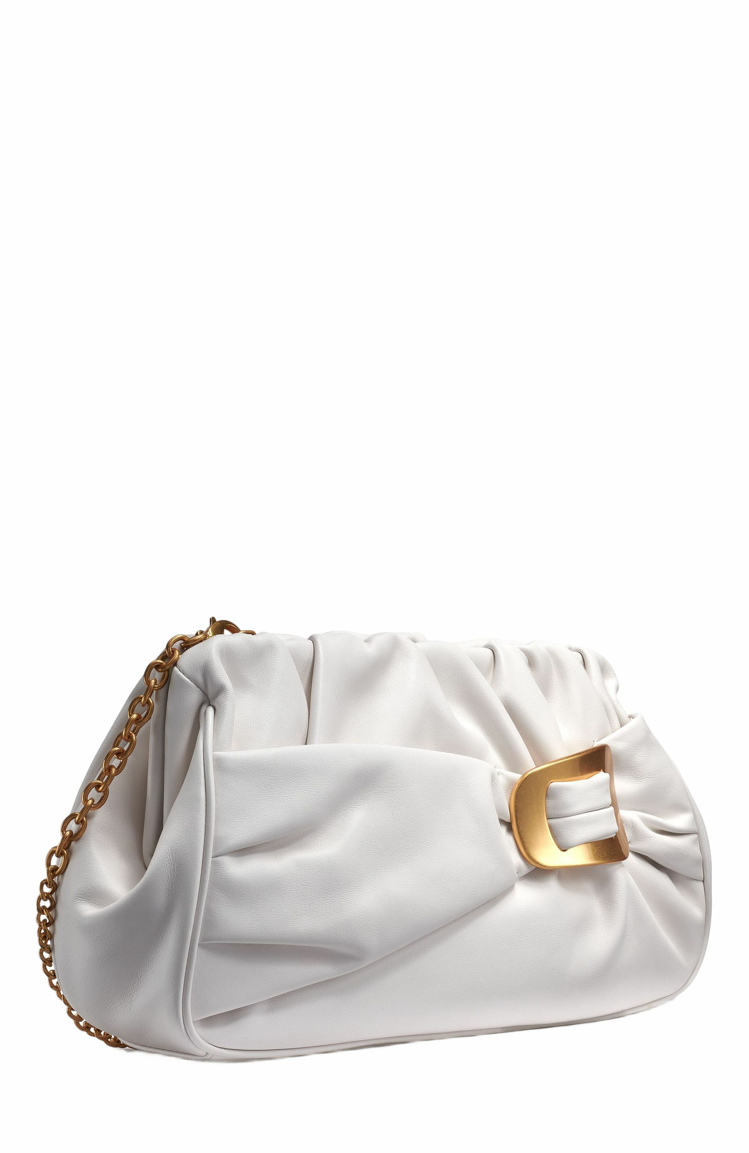 Donna Karan New York Bella Clutch, Alternate, color, Brilliant White