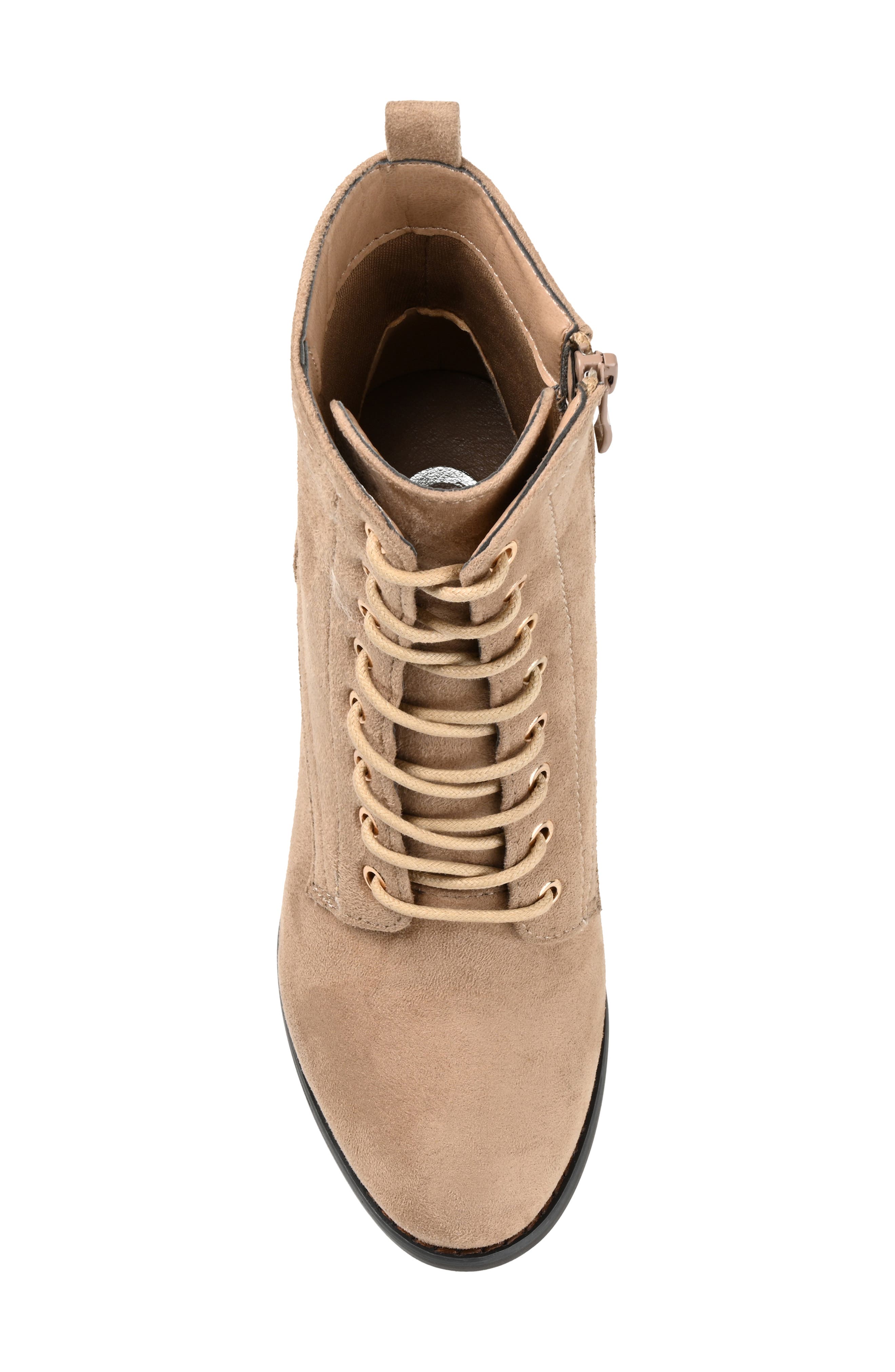 Journee Collection JOURNEE Baylor Lace-Up Boot, Alternate, color, Taupe