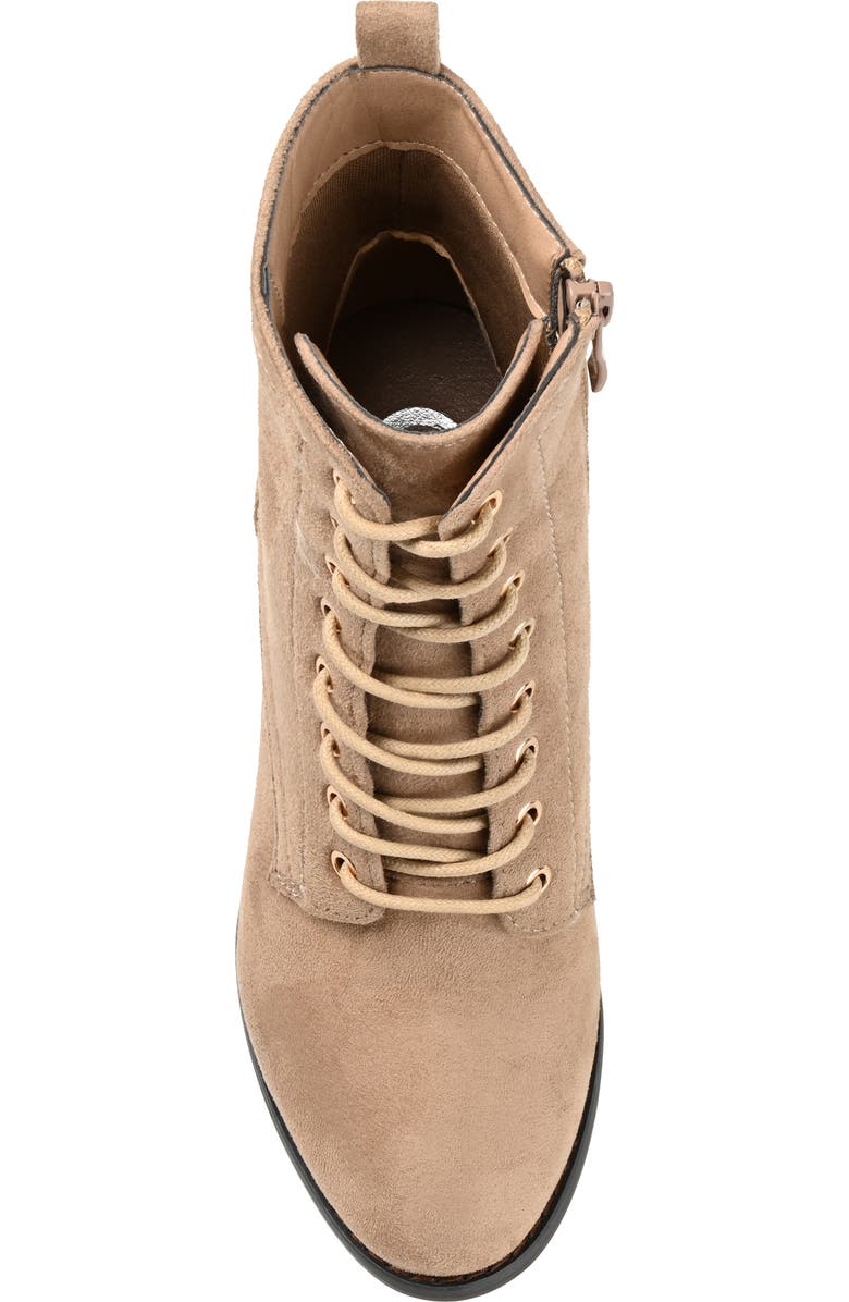 Journee Collection JOURNEE Baylor Lace-Up Boot, Alternate, color, Taupe