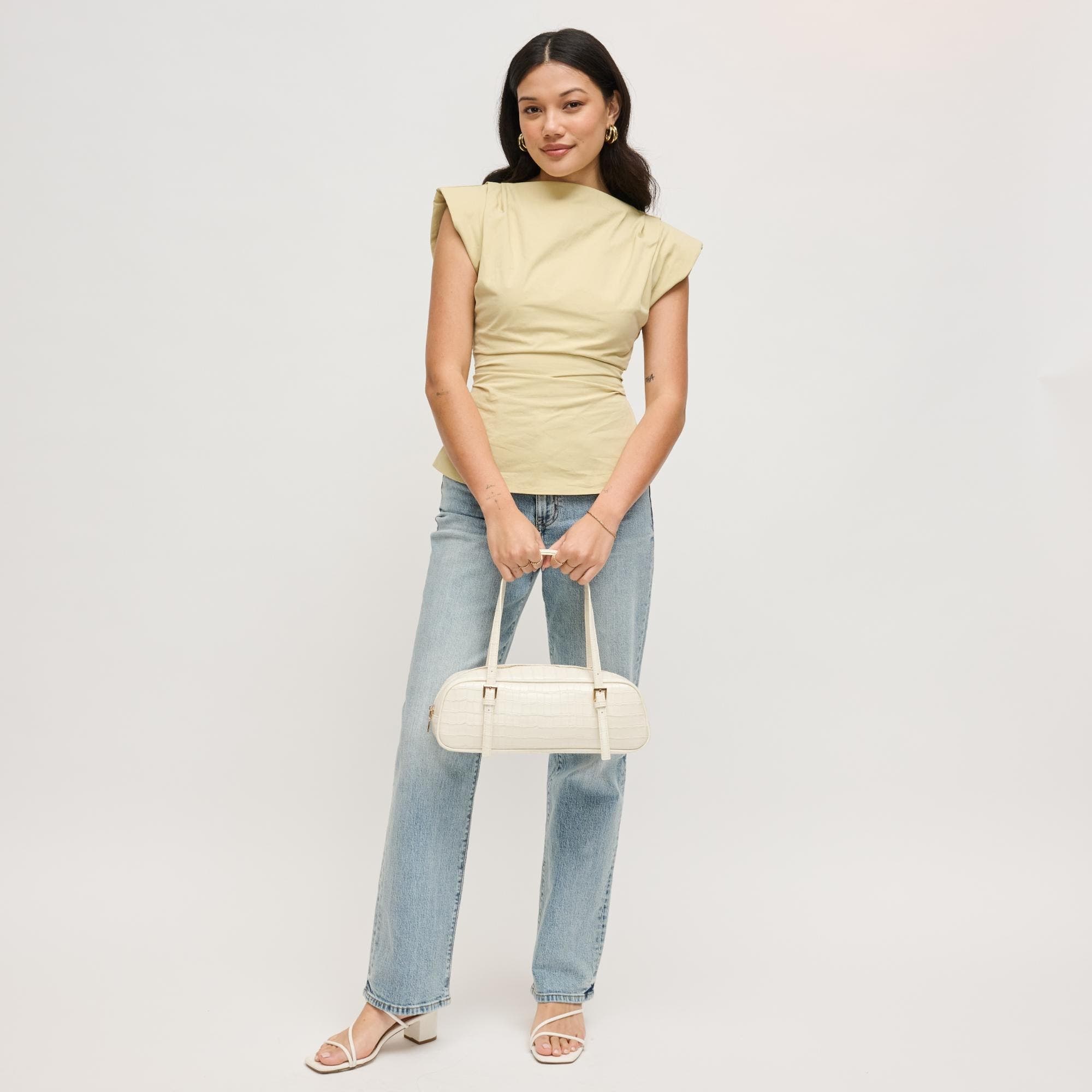 URBAN EXPRESSIONS HANDBAGS Athena Shoulder Bag, Alternate, color, Ivory