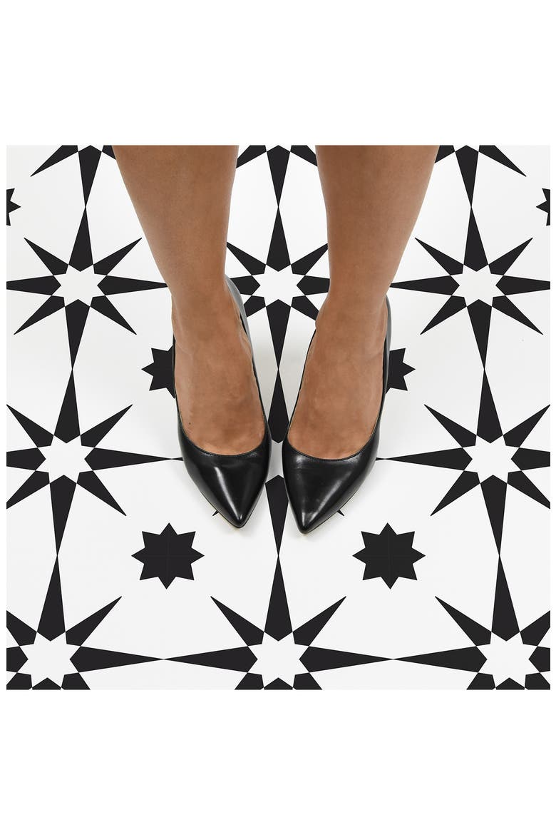 Altair Peel N Stick Floor Tiles 10-Piece Set, Alternate, color, BLACK