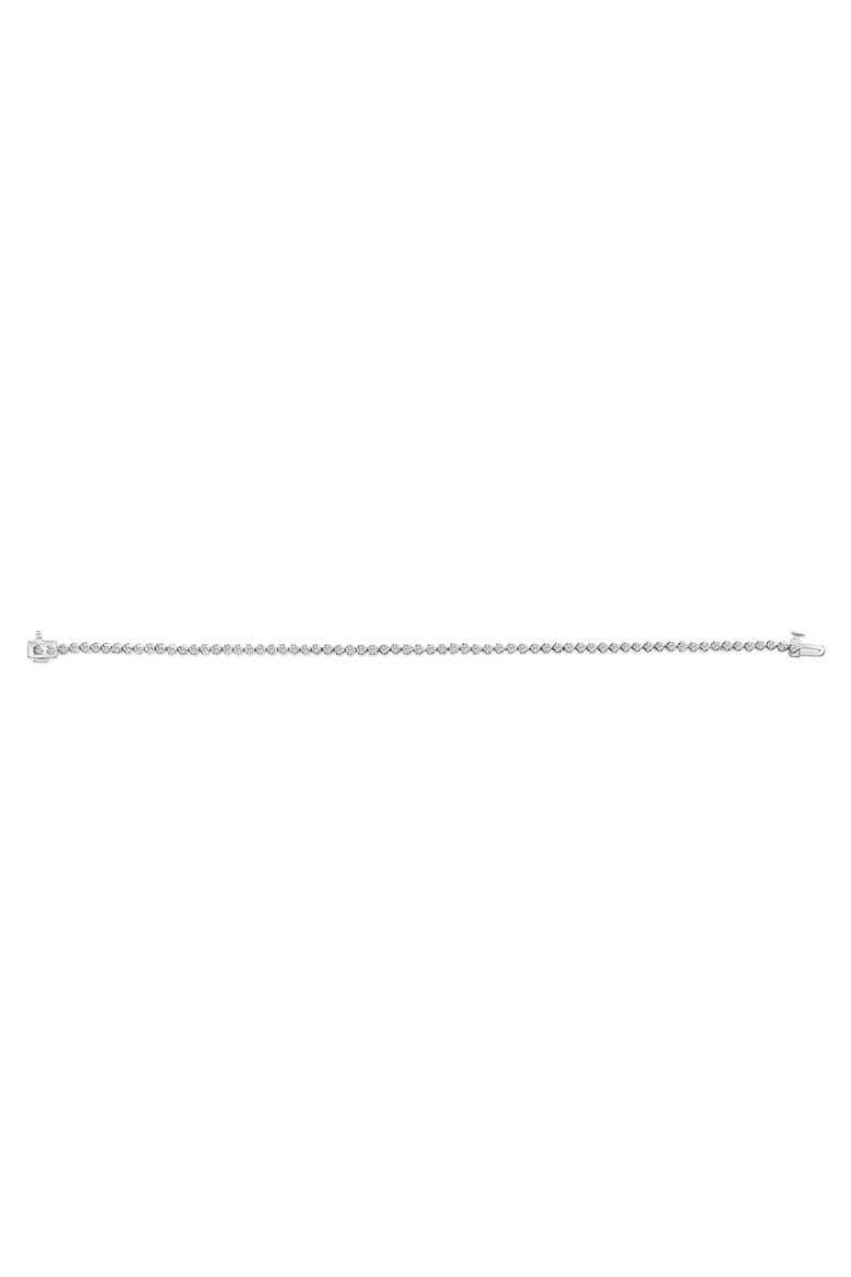 .925 Sterling Silver 2.0 Cttw Diamond 3 Prong Set Tennis Bracelet, Alternate, color, Silver
