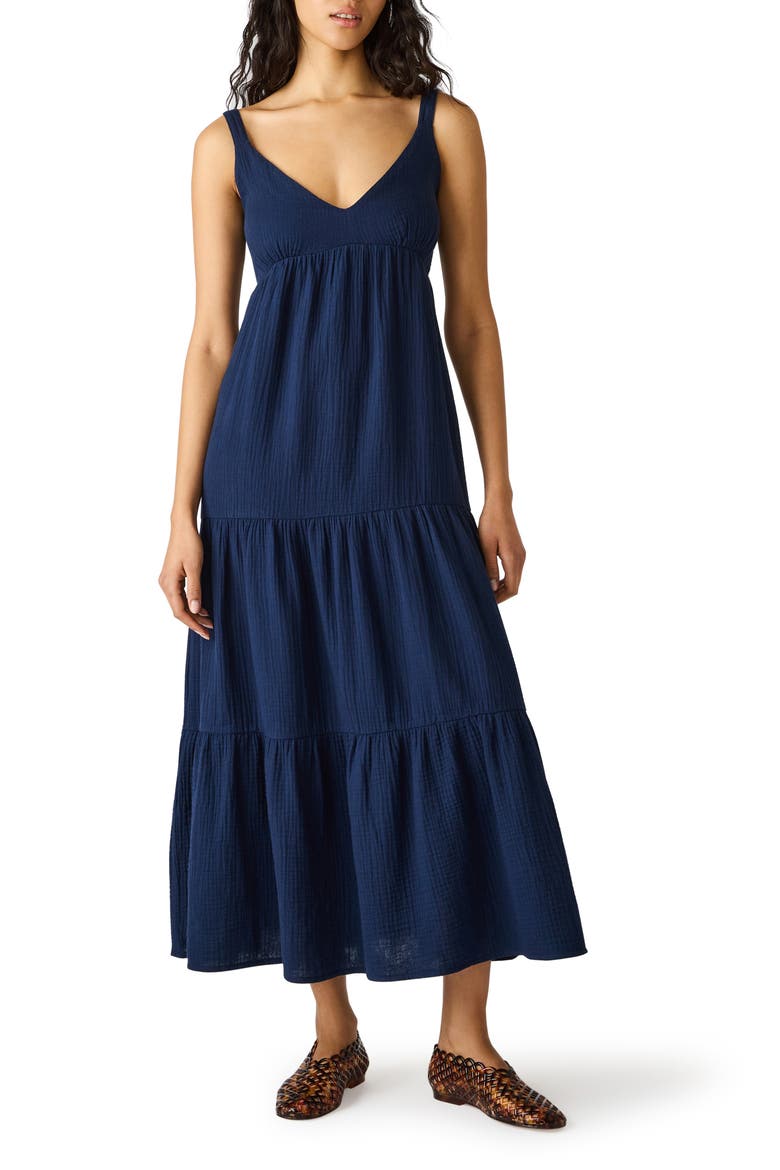 Elianna Sleeveless Midi Dress, Main, color, OILSLICK