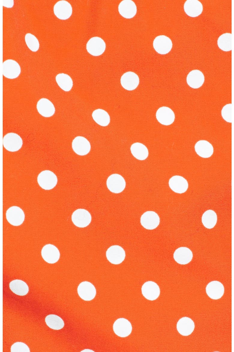 Quick Dry Swim Trunks, Alternate, color, ORANGE POLKA DOTS