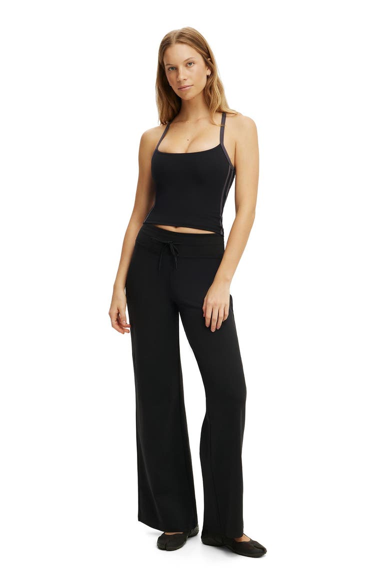 Women's Active Ultra Soft Contrast T-Bar Tank, Alternate, color, Black Graphite