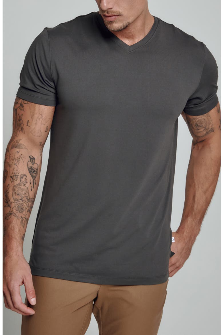 Core V-Neck T-Shirt, Main, color, GRAPHITE