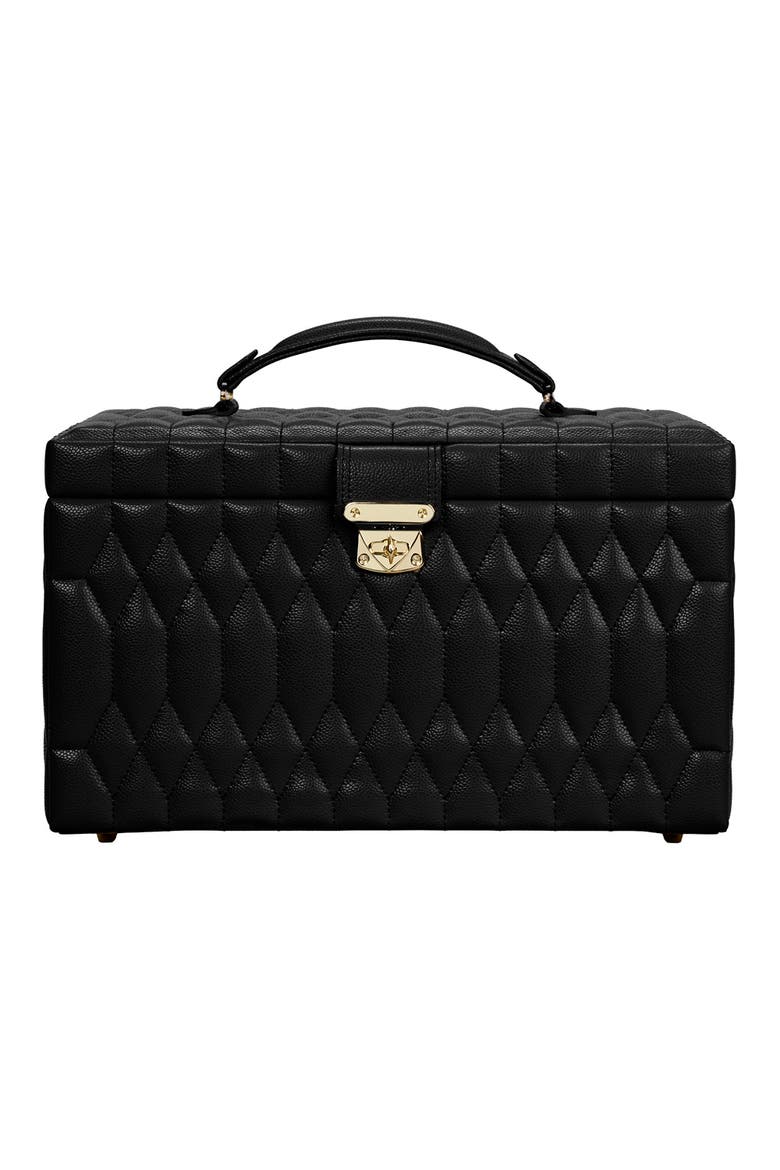 Lauren Large Jewelry Box, Main, color, Black