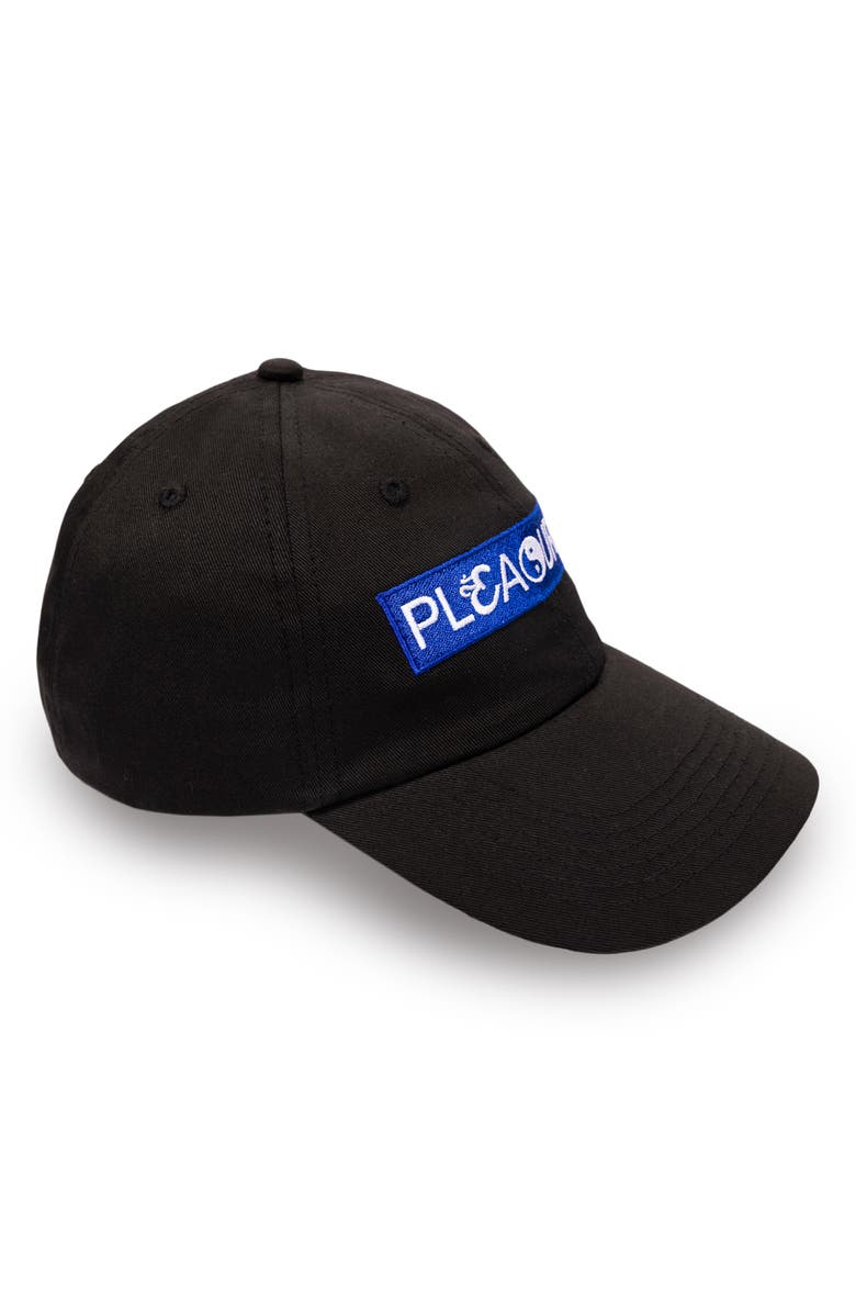 PLEASURES Unity Adjustable Twill Baseball Cap, Alternate, color, Black