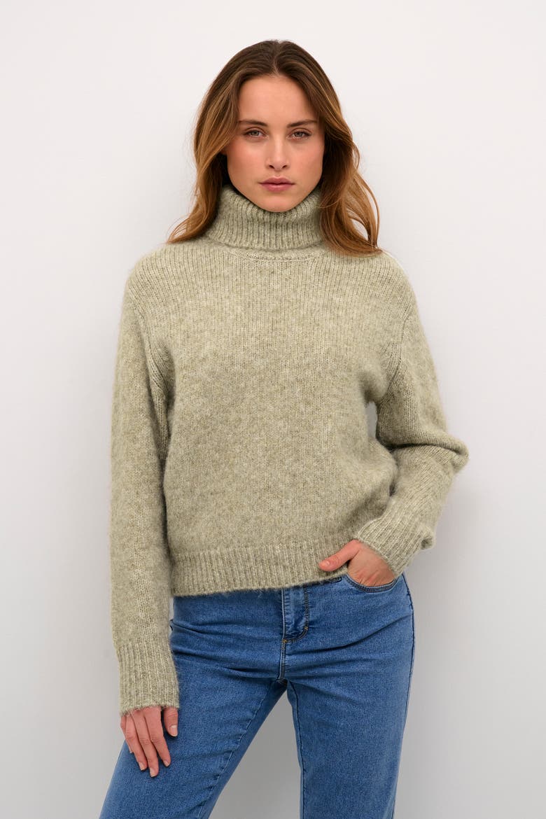 KAtrina Rollneck Long Sleeve Pullover, Main, color, Feather Gray Melange
