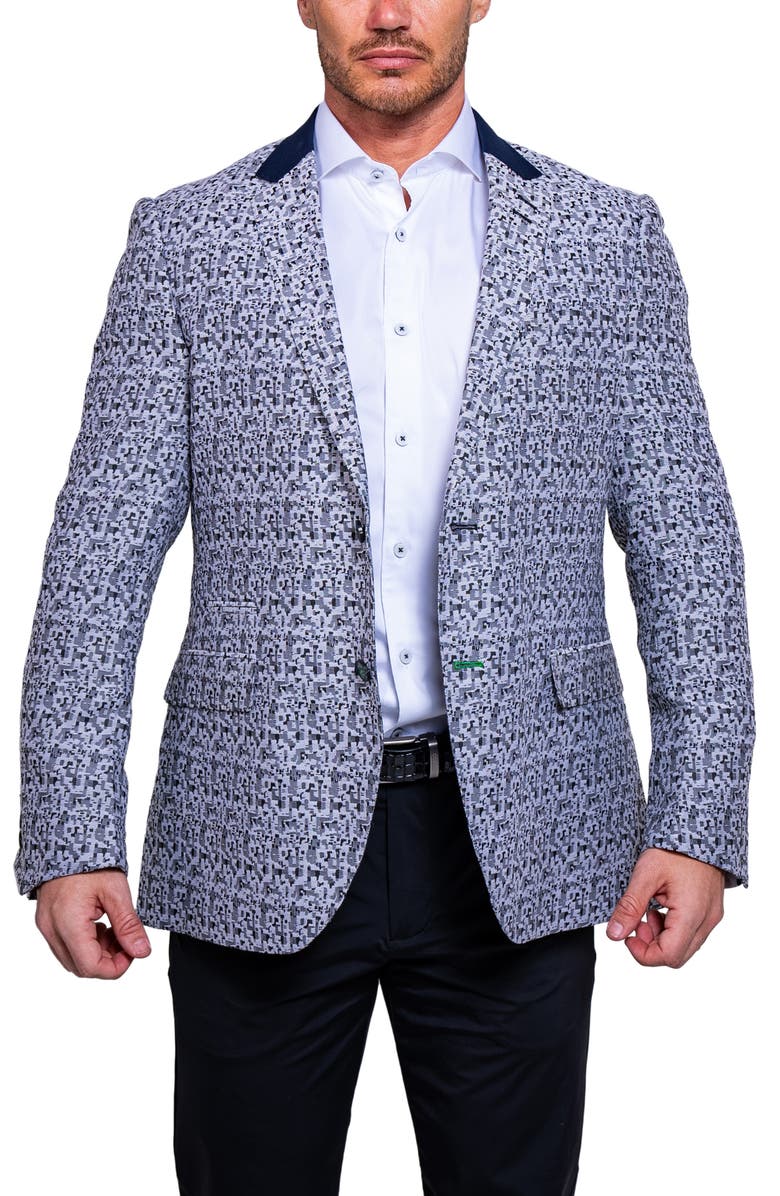Maceoo Socrate Ascension Camo Blazer, Alternate, color, Grey