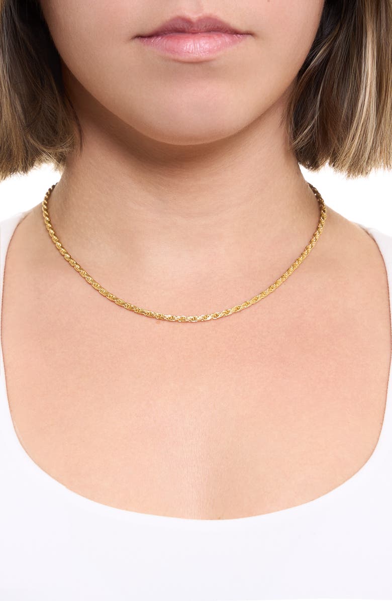 ATHRA LUXE Dolce Sole Twisted Rope Chain Necklace, Alternate, color,