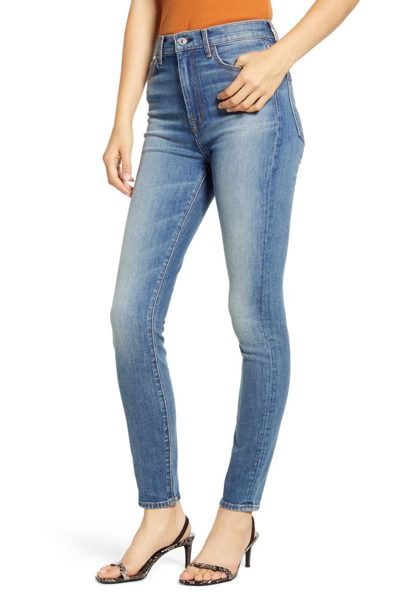 7 For All Mankind High Waist Ankle Skinny Jeans, Main, color, 