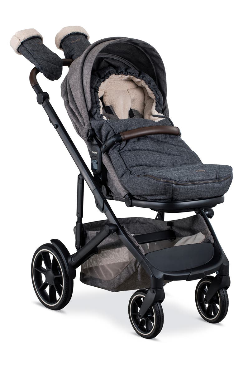 Mittens & Footmuff Winter Kit for the Tura Stroller, Alternate, color, BLACK