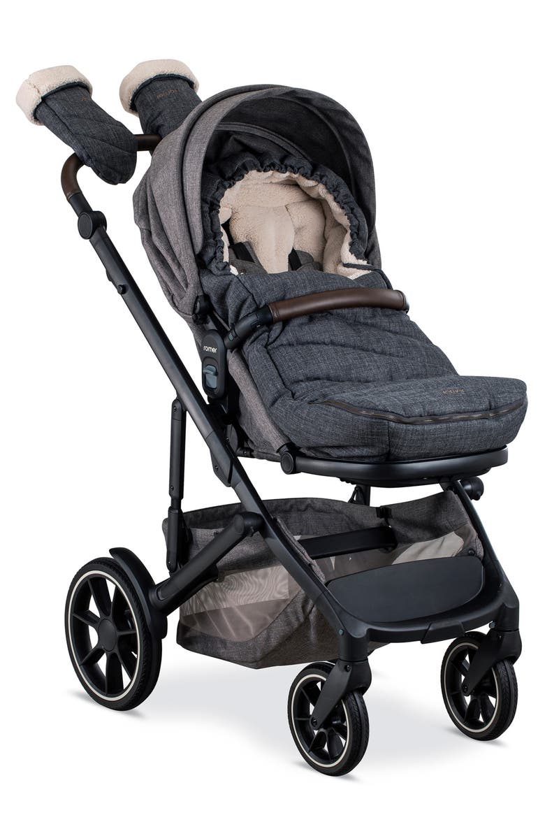 Romer Mittens & Footmuff Winter Kit for the Tura Stroller, Alternate, color, Black