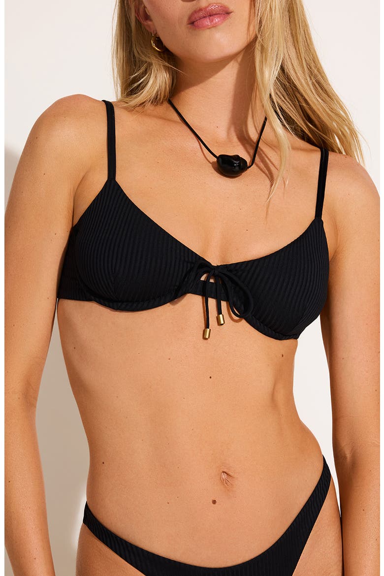 Ada Underwire Bikini Top, Main, color, BLACK