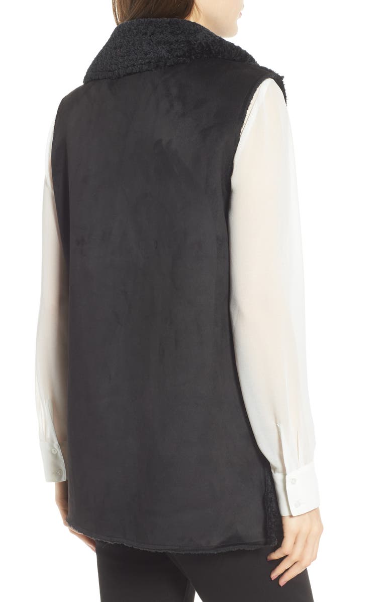 Love Token Faux Suede Vest, Alternate, color,
