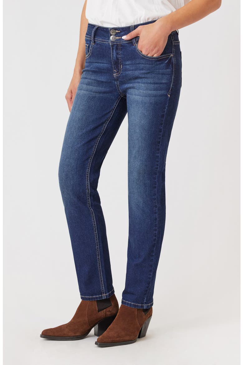 Sculpt Mid Rise Straight Leg Jeans, Alternate, color, BORA