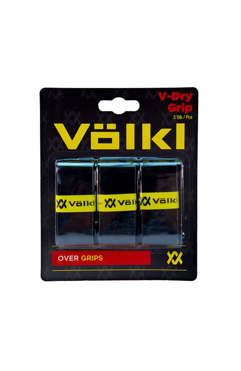 Volkl V-Dry 3 Pack Overgrip, Main, color, Black