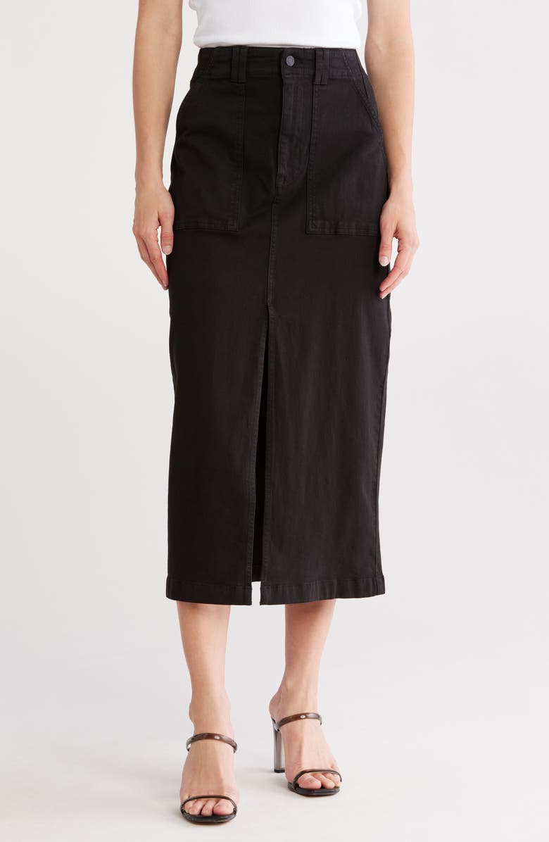 Pistola Pamela Stretch Cotton Midi Skirt, Main, color, 