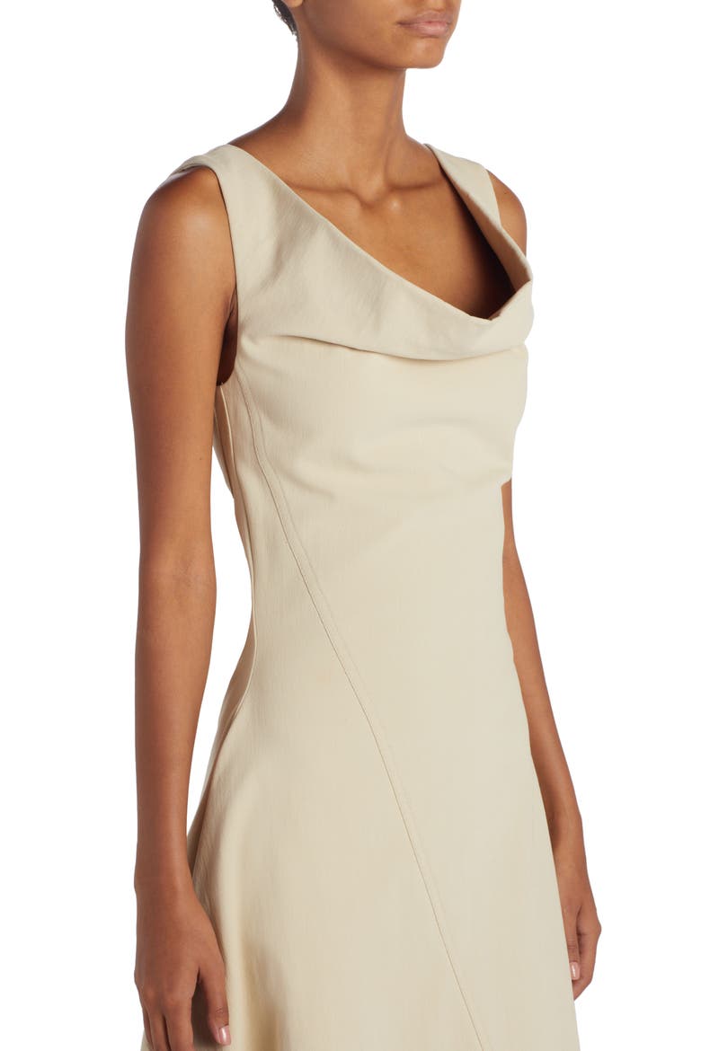 Stretch Cotton Blend Asymmetric Dress, Alternate, color, 9016 BIRCH