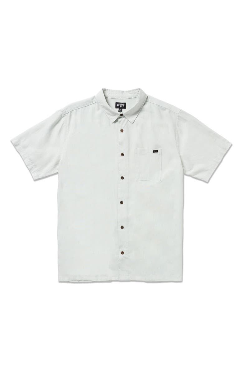 Billabong Ricardo Short Sleeve Button-Up Shirt, Alternate, color, Ash Blue