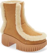 4CCCCEES Plia Fero Genuine Shearling Platform Bootie