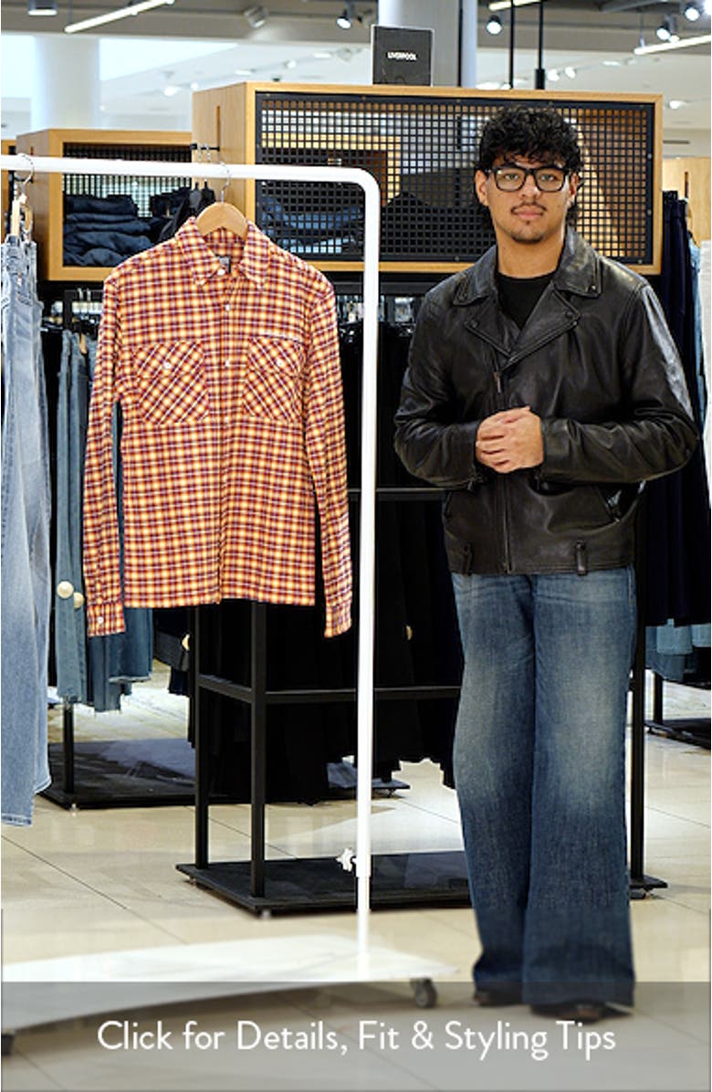 Skyline Embroidered Plaid Button-Up Shirt, sales video thumbnail