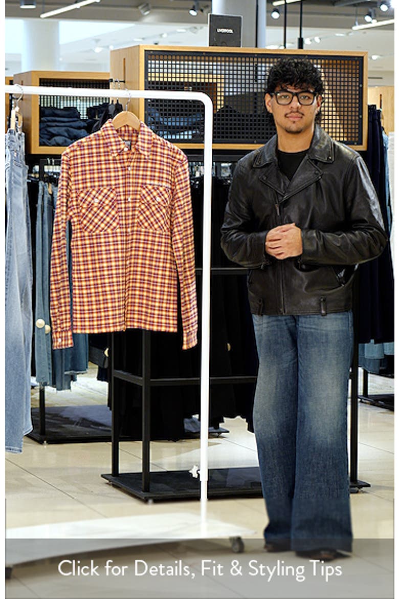 Skyline Embroidered Plaid Button-Up Shirt video