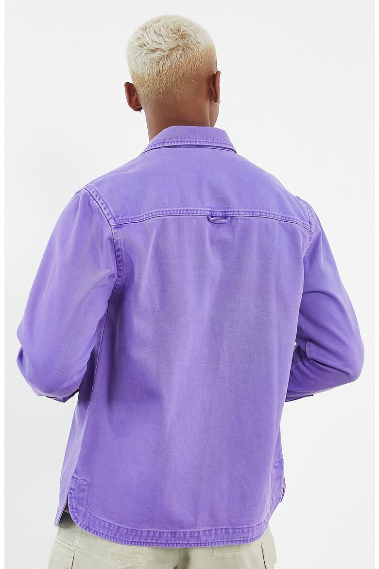 Denim Overshirt, Alternate, color, PURPLE
