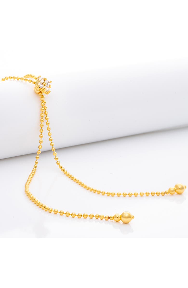 RIVKA FRIEDMAN Beaded Lariat Necklace, Alternate, color, Gold / Cz