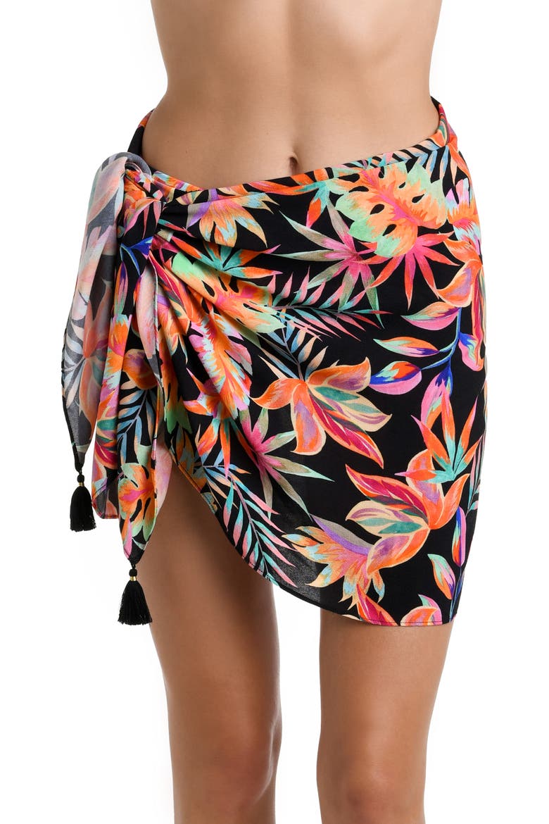 Short Cover-Up Pareo, Main, color, BLACK