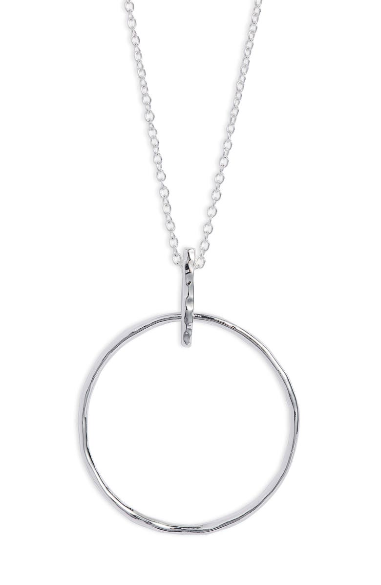 gorjana Balboa Circle Pendant Necklace, Alternate, color,