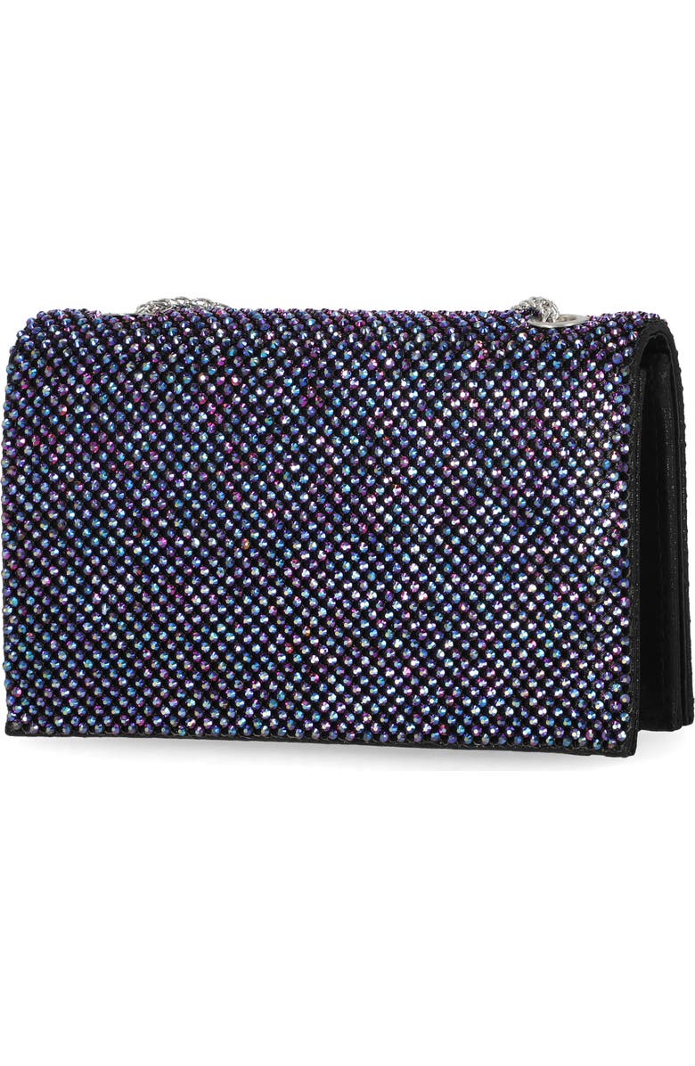 Jessica McClintock Adria Rhinestone Embellished Chain Handle Clutch, Alternate, color, Oil Slick