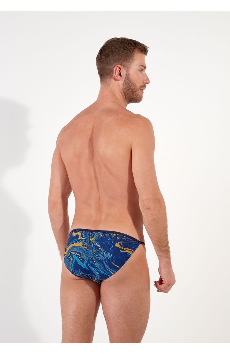 HOM Funky Styles Tanga Briefs, Alternate, color, Navy Print