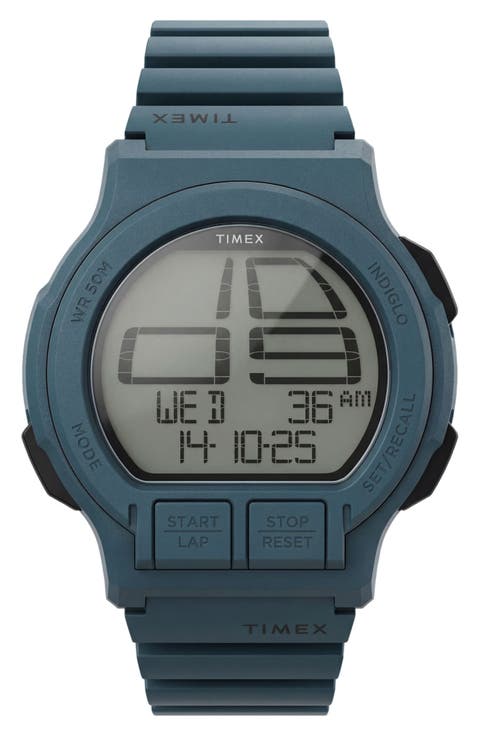 Retroware Digital Resin Strap Watch, 46mm