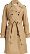 Via Spiga Water Resistant Cotton Blend Trench Coat