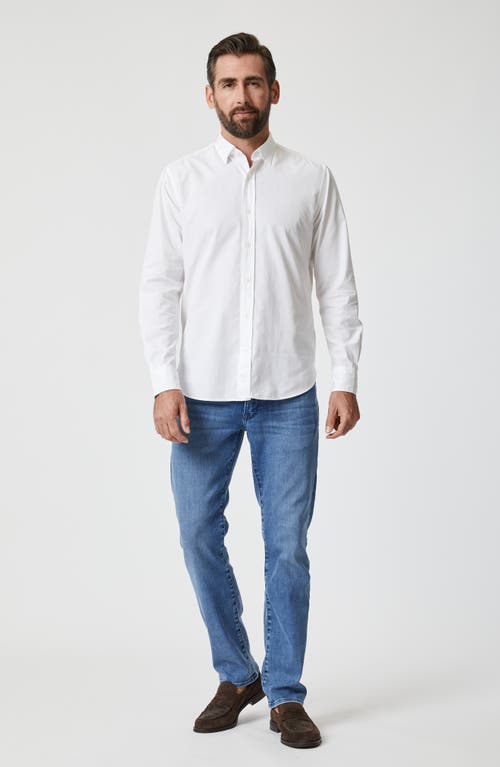 34 Heritage Luxe Twill Button-up Shirt In White