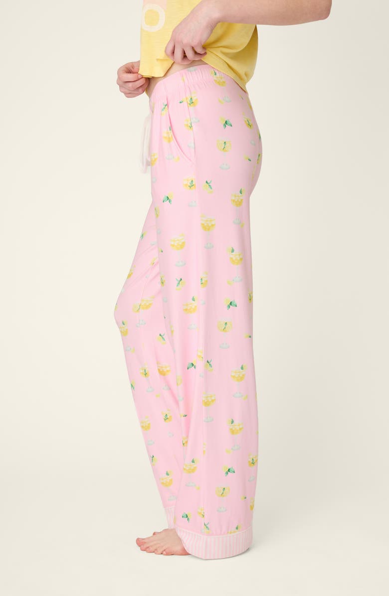PJ Salvage La Dolce Spritz Pajamas Pants, Alternate, color, Pastel Pink