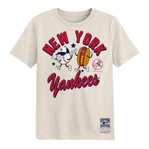 Preschool Mitchell & Ness  Natural New York Yankees Snack T-Shirt