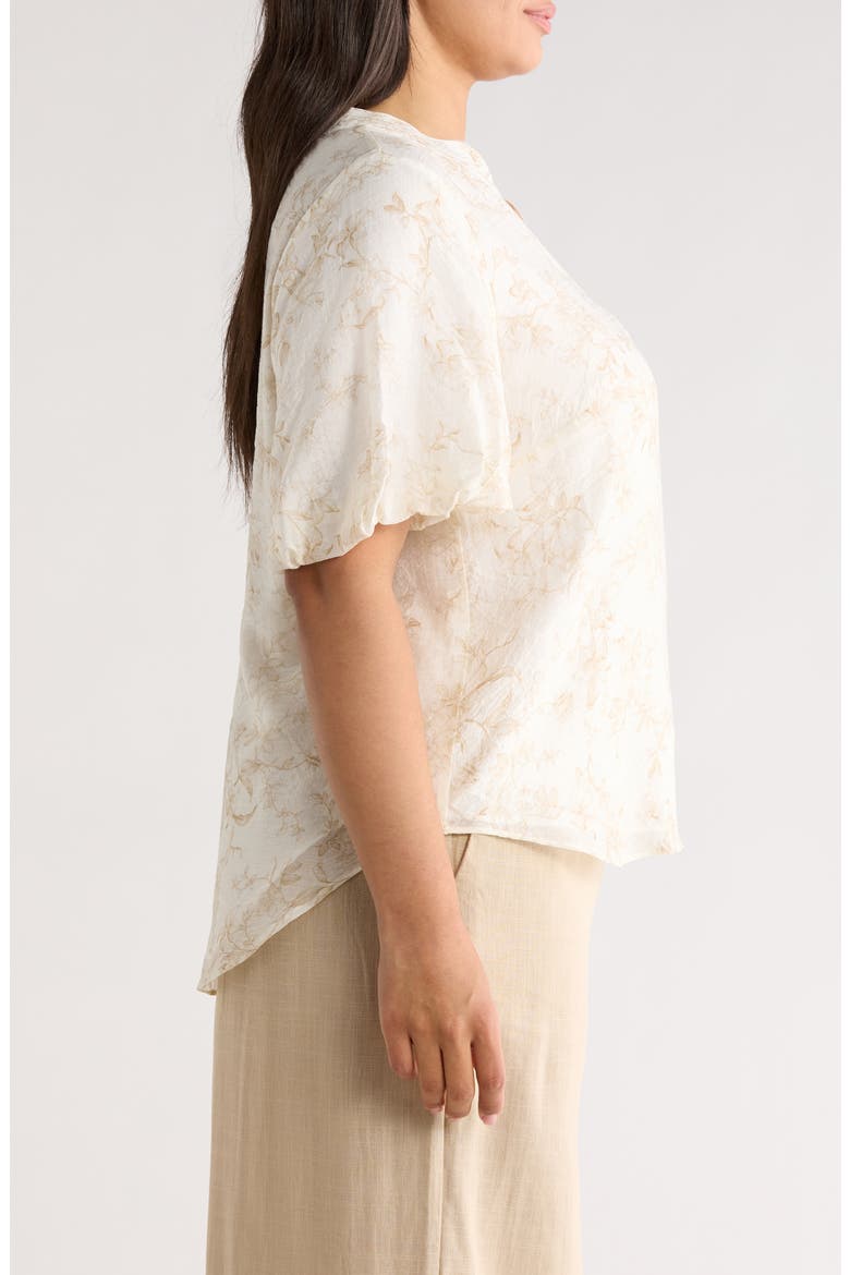 Puff Sleeve Top, Alternate, color, CAMEL