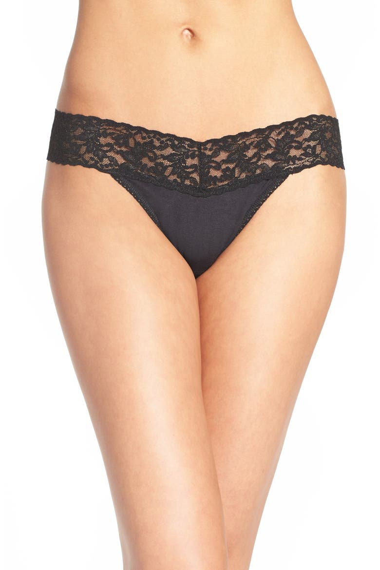 Original Rise Thong, Main, color, BLACK