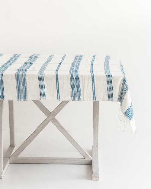 Creative Women Aden Cotton Tablecloth In Blue