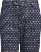 adidas Originals Trefoil & Tee Jacquard Piqué Flat Front Golf Shorts