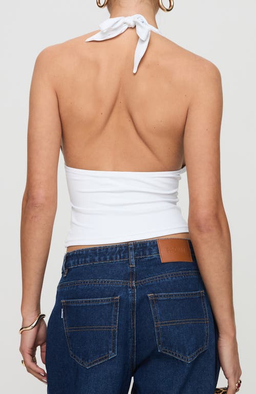 Princess Polly Whimsy Halter Top In White
