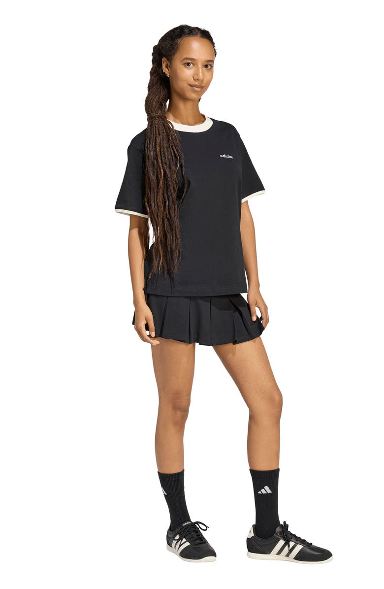 adidas Embroidered Logo Crewneck T-Shirt, Alternate, color, 