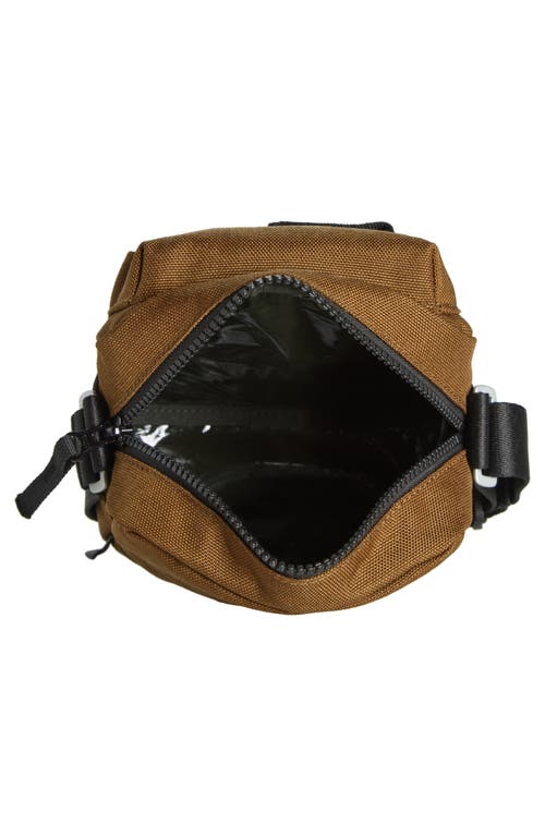 Stone Island Coate Nylon Canvas Crossbody Bag In V0098 Dark Beige