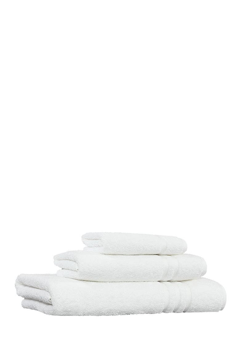 Denzi 3-Piece Towel Set - White, Alternate, color, WHITE