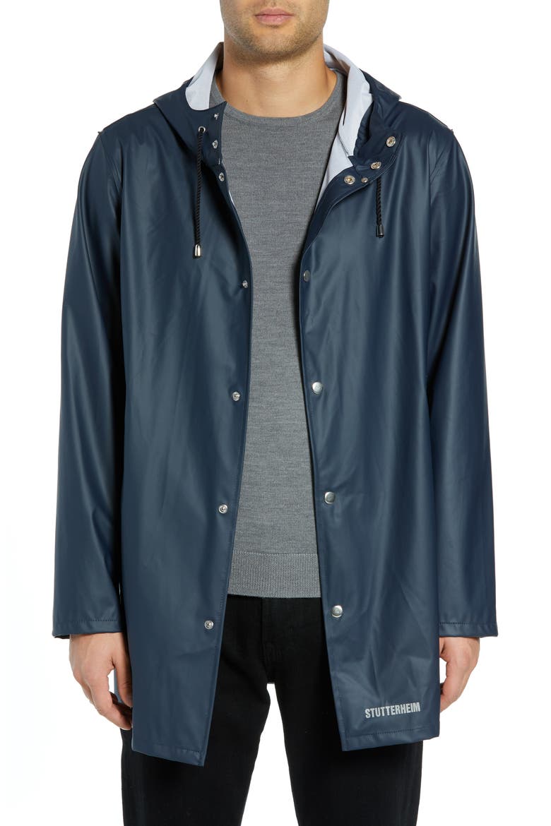 Stockholm Lightweight Raincoat, Main, color, NAVY
