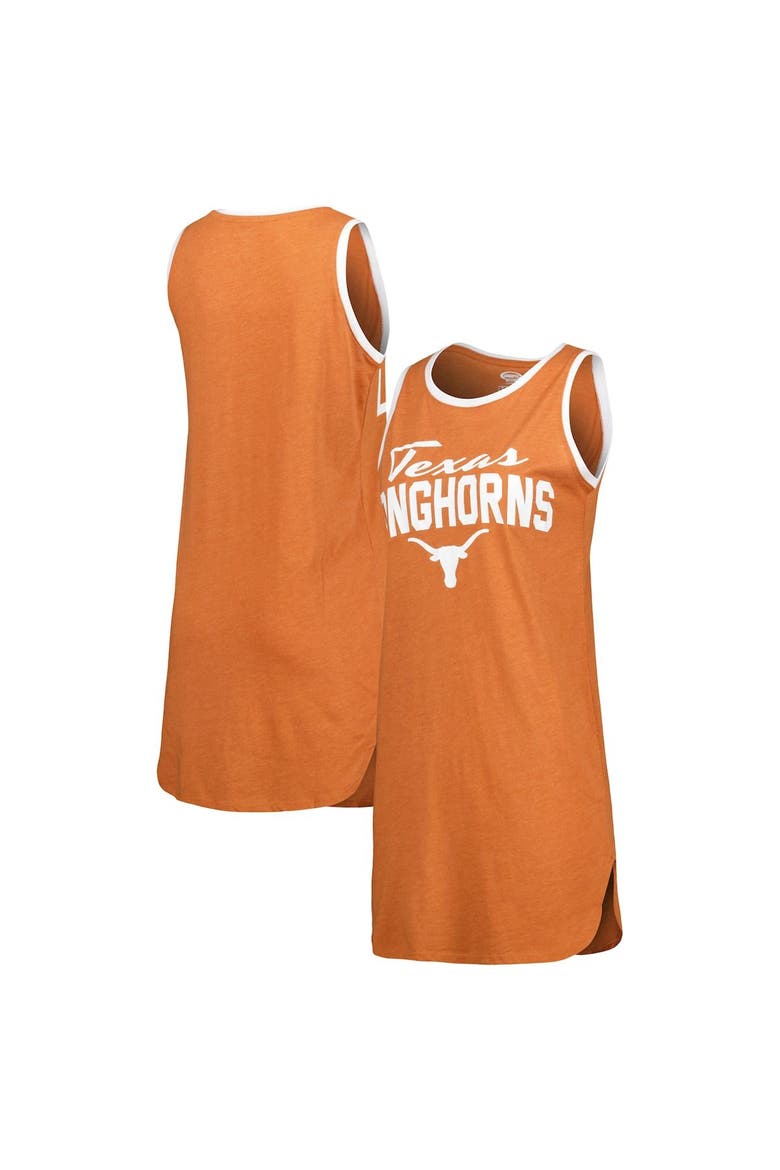 Women's Concepts Sport Texas Orange Texas Longhorns Tank Nightshirt, Main, color, Burnt Orange