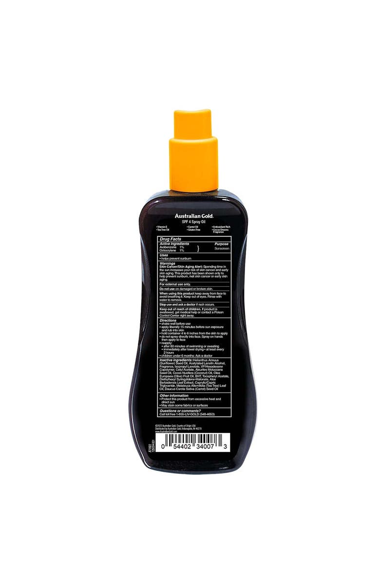 Australian Gold SPF 4 Spray Oil, Alternate, color,